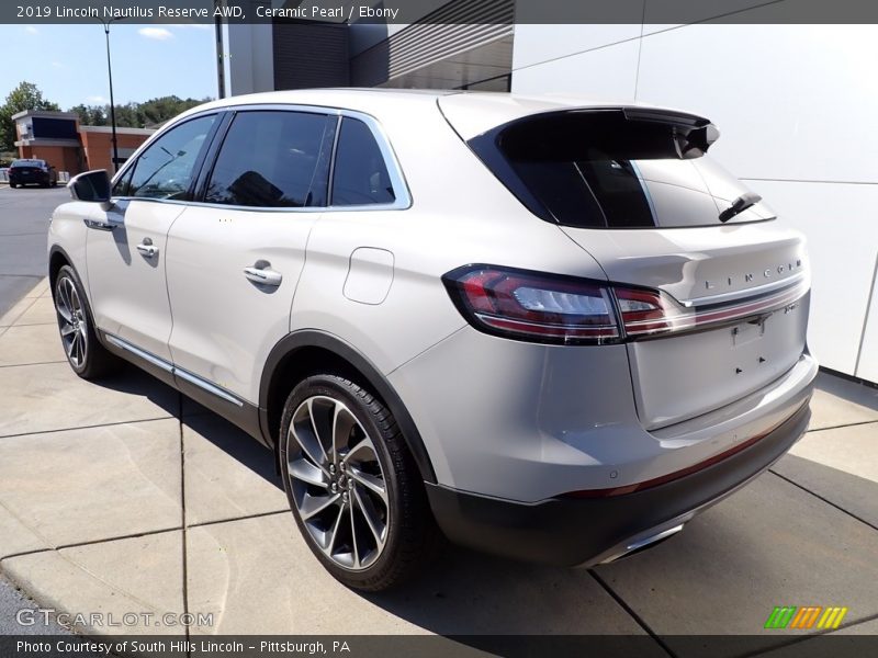 Ceramic Pearl / Ebony 2019 Lincoln Nautilus Reserve AWD