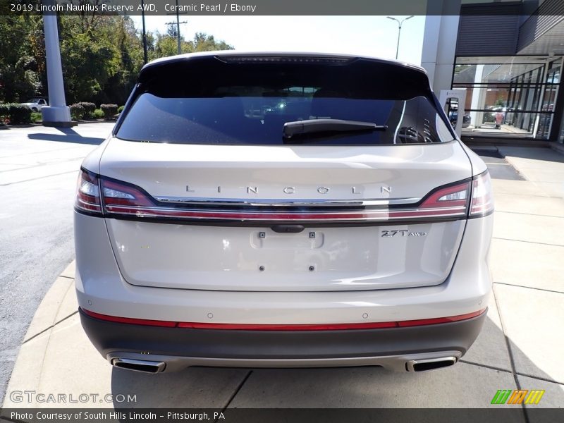 Ceramic Pearl / Ebony 2019 Lincoln Nautilus Reserve AWD
