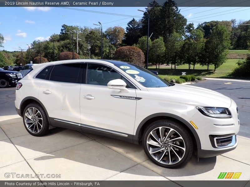 Ceramic Pearl / Ebony 2019 Lincoln Nautilus Reserve AWD