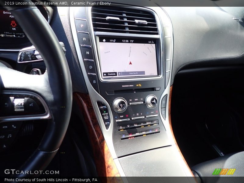 Ceramic Pearl / Ebony 2019 Lincoln Nautilus Reserve AWD