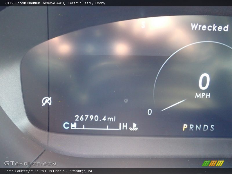 Ceramic Pearl / Ebony 2019 Lincoln Nautilus Reserve AWD