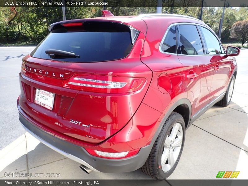 Ruby Red / Cappuccino 2018 Lincoln MKC Premier AWD