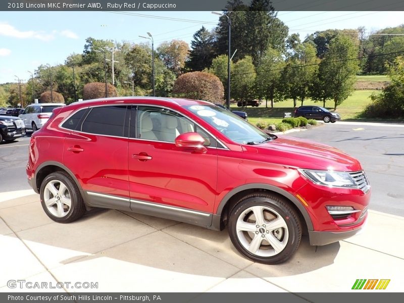 Ruby Red / Cappuccino 2018 Lincoln MKC Premier AWD