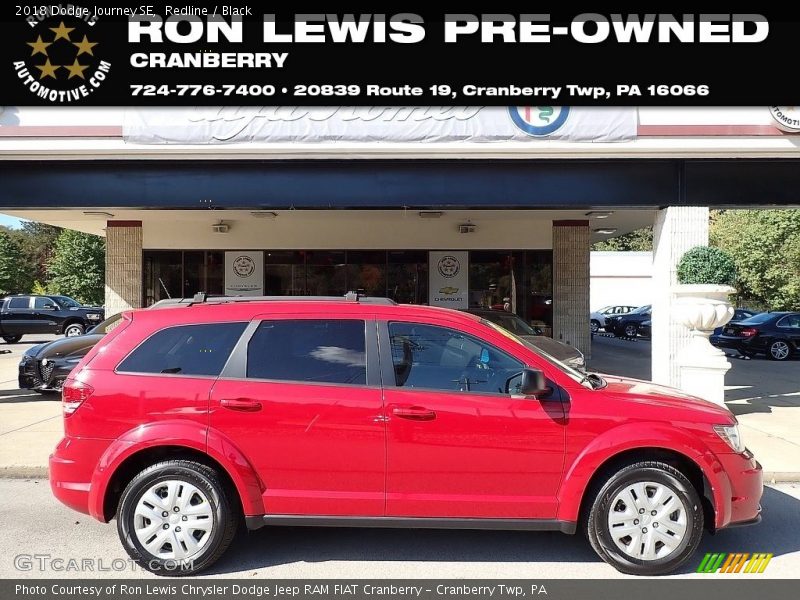 Redline / Black 2018 Dodge Journey SE