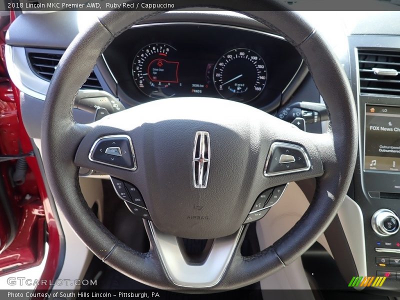 Ruby Red / Cappuccino 2018 Lincoln MKC Premier AWD