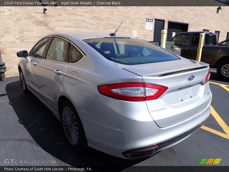 Ingot Silver Metallic / Charcoal Black 2016 Ford Fusion Titanium AWD