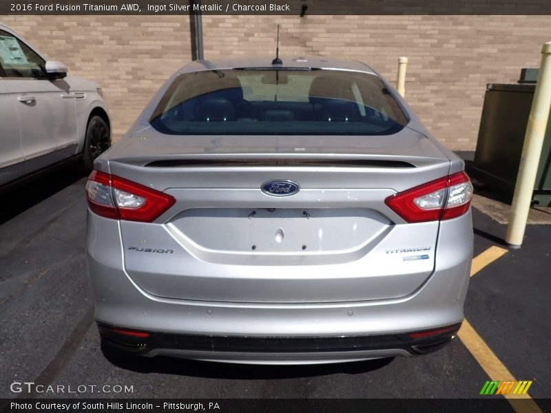 Ingot Silver Metallic / Charcoal Black 2016 Ford Fusion Titanium AWD