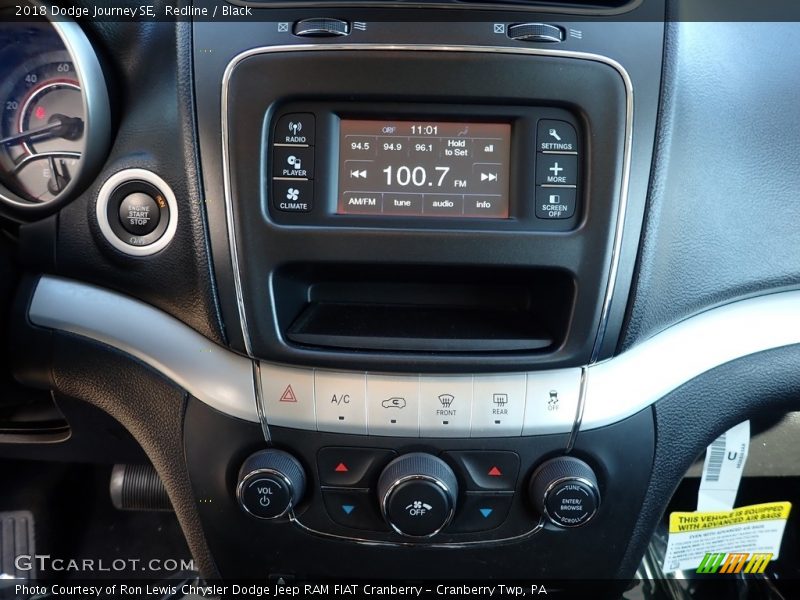 Redline / Black 2018 Dodge Journey SE