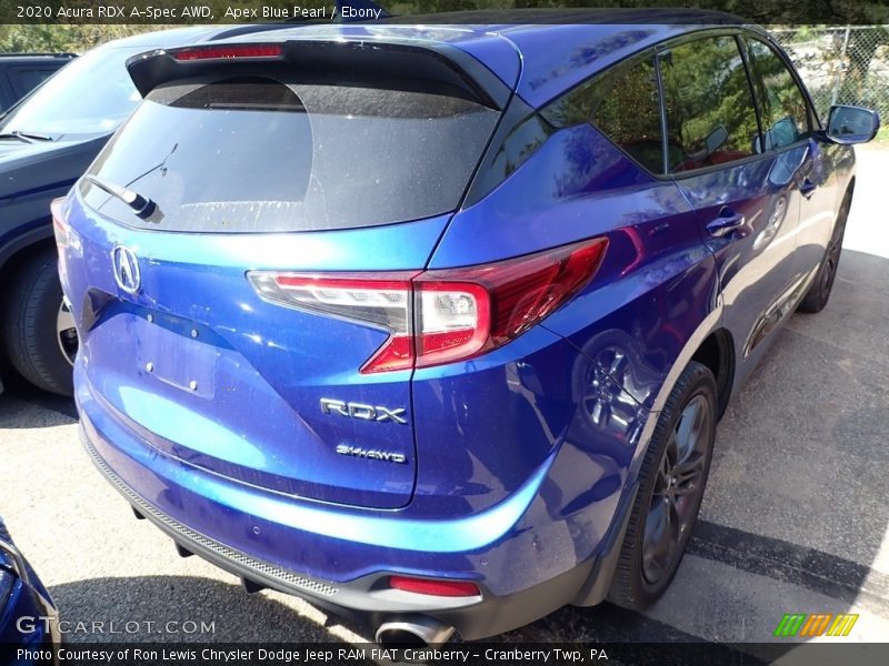Apex Blue Pearl / Ebony 2020 Acura RDX A-Spec AWD