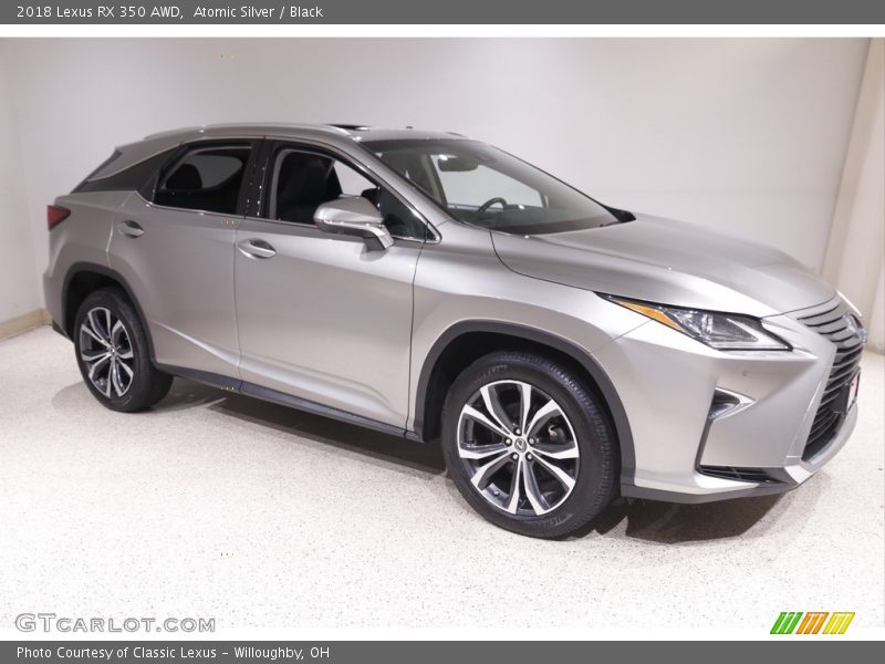 Atomic Silver / Black 2018 Lexus RX 350 AWD