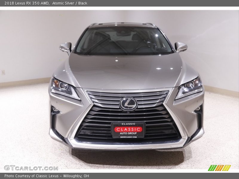 Atomic Silver / Black 2018 Lexus RX 350 AWD
