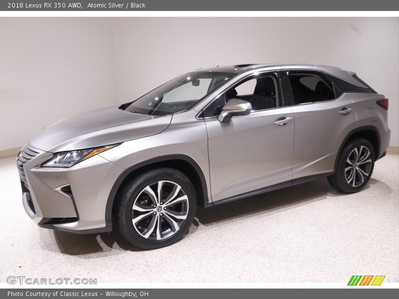 Atomic Silver / Black 2018 Lexus RX 350 AWD