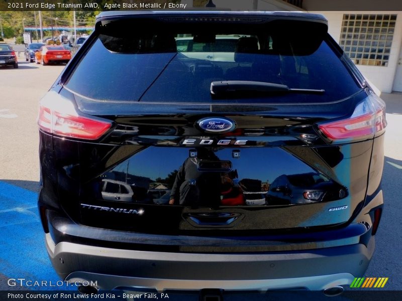 Agate Black Metallic / Ebony 2021 Ford Edge Titanium AWD