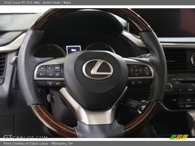 Atomic Silver / Black 2018 Lexus RX 350 AWD