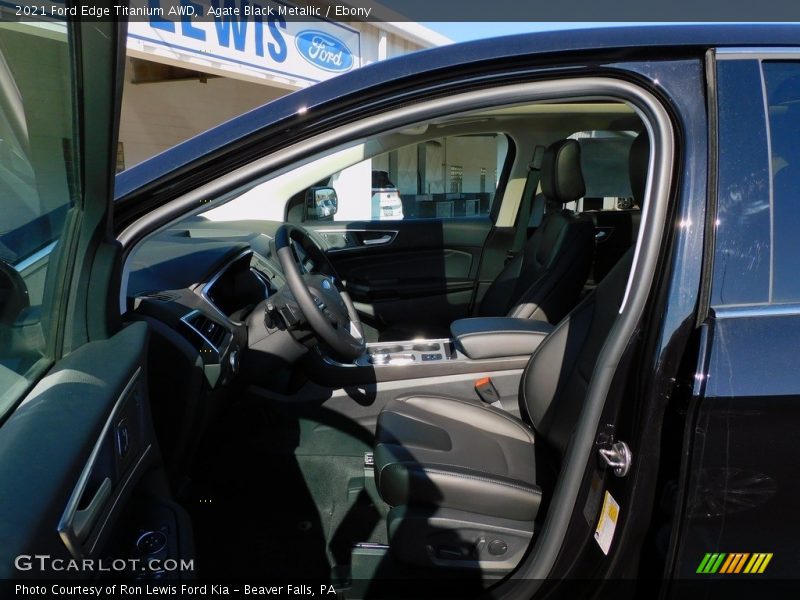 Agate Black Metallic / Ebony 2021 Ford Edge Titanium AWD
