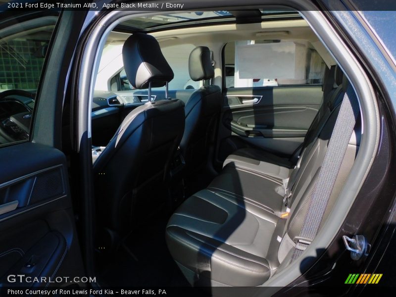 Agate Black Metallic / Ebony 2021 Ford Edge Titanium AWD