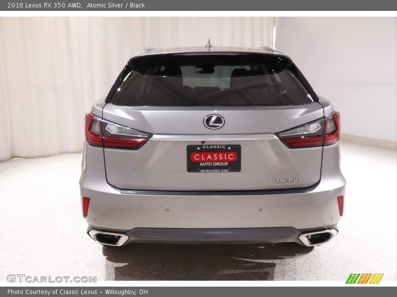 Atomic Silver / Black 2018 Lexus RX 350 AWD