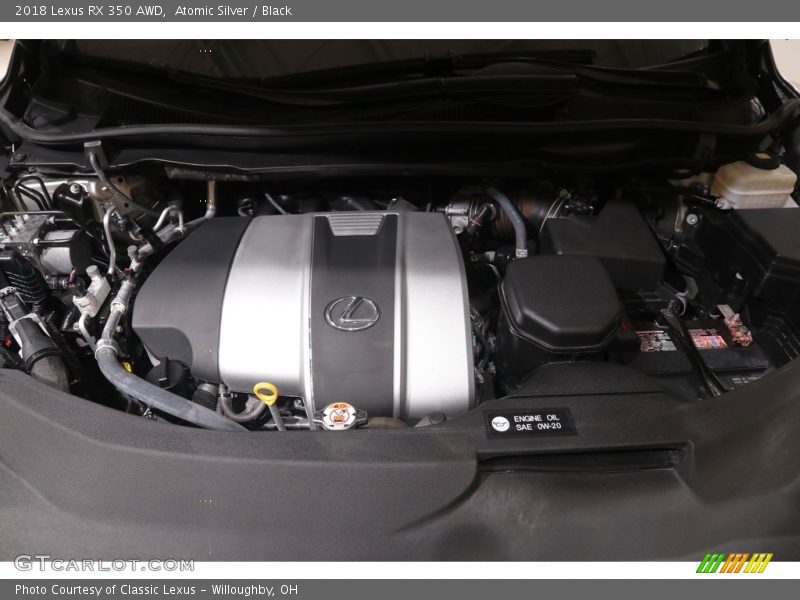 Atomic Silver / Black 2018 Lexus RX 350 AWD