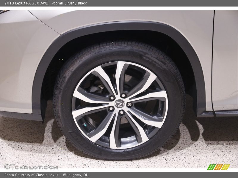 Atomic Silver / Black 2018 Lexus RX 350 AWD