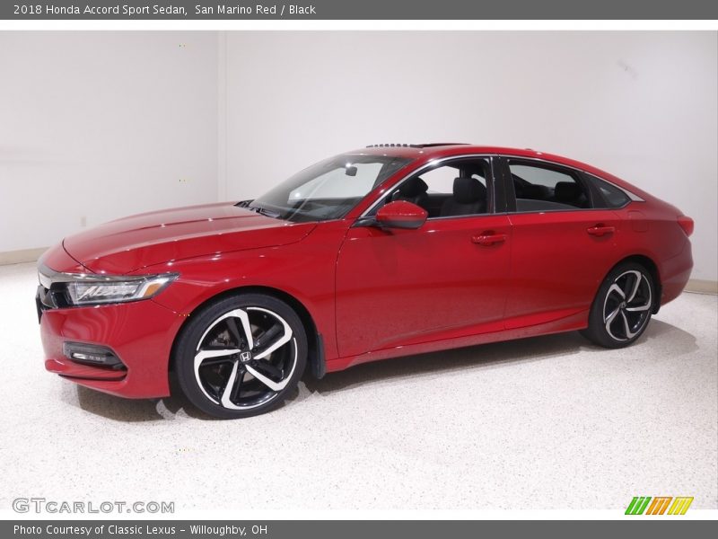 San Marino Red / Black 2018 Honda Accord Sport Sedan