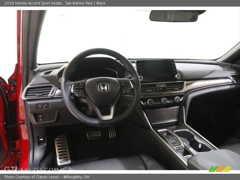 San Marino Red / Black 2018 Honda Accord Sport Sedan