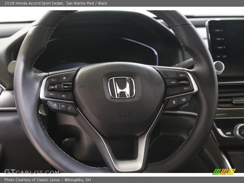 San Marino Red / Black 2018 Honda Accord Sport Sedan