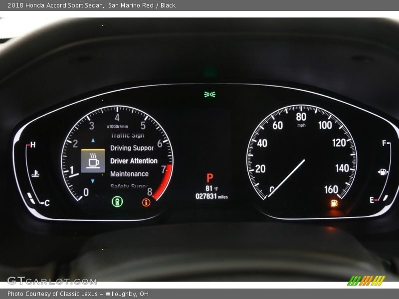 San Marino Red / Black 2018 Honda Accord Sport Sedan