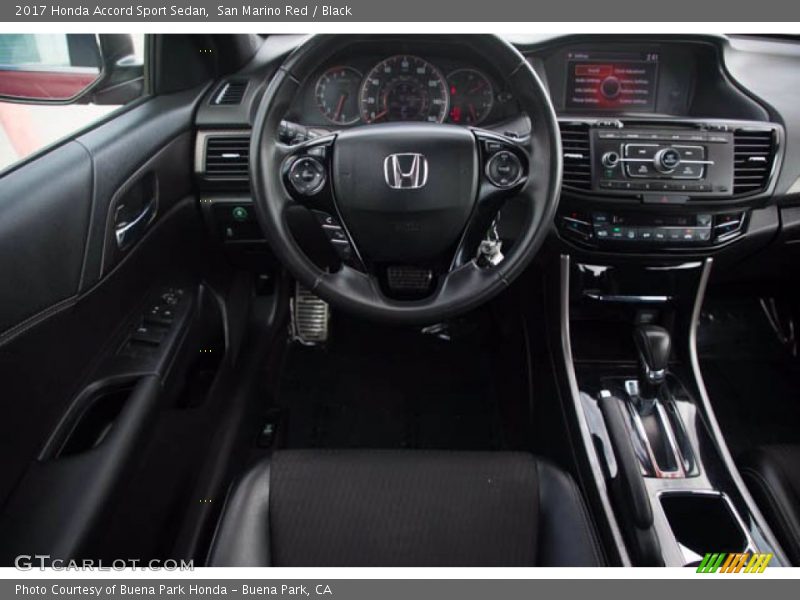 San Marino Red / Black 2017 Honda Accord Sport Sedan