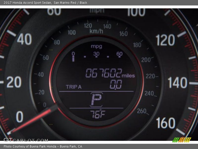 San Marino Red / Black 2017 Honda Accord Sport Sedan