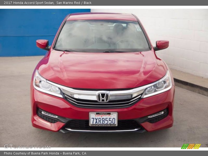 San Marino Red / Black 2017 Honda Accord Sport Sedan