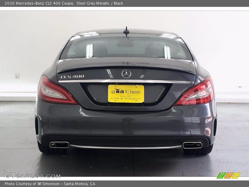 Steel Grey Metallic / Black 2016 Mercedes-Benz CLS 400 Coupe