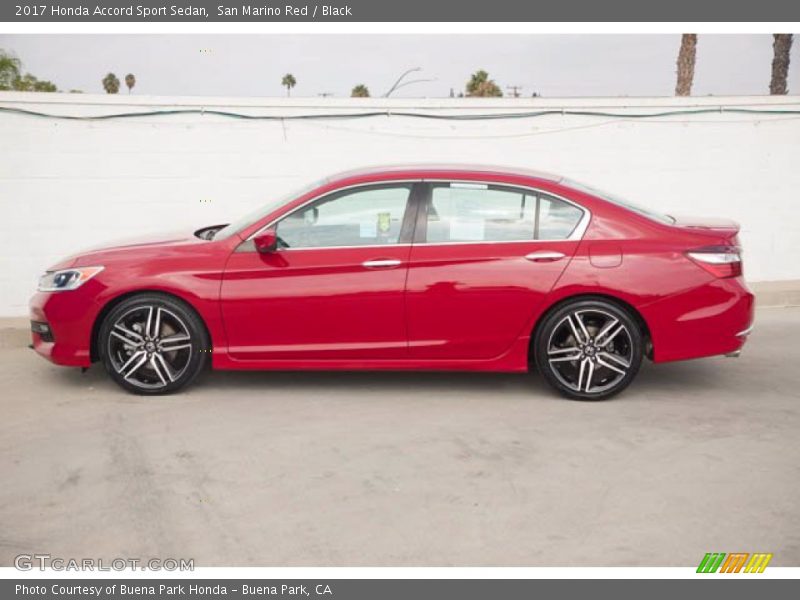 San Marino Red / Black 2017 Honda Accord Sport Sedan