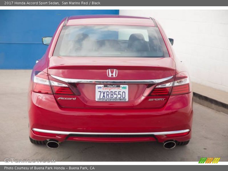 San Marino Red / Black 2017 Honda Accord Sport Sedan