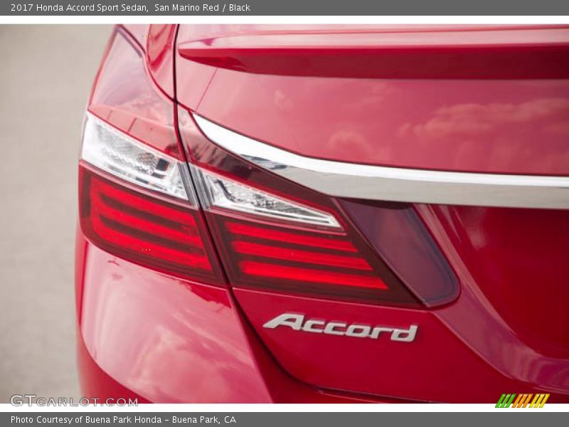 San Marino Red / Black 2017 Honda Accord Sport Sedan