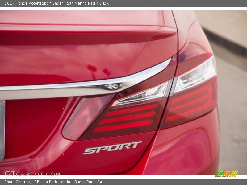 San Marino Red / Black 2017 Honda Accord Sport Sedan