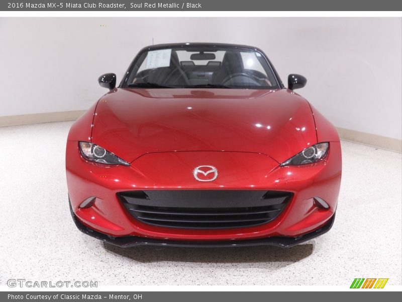 Soul Red Metallic / Black 2016 Mazda MX-5 Miata Club Roadster