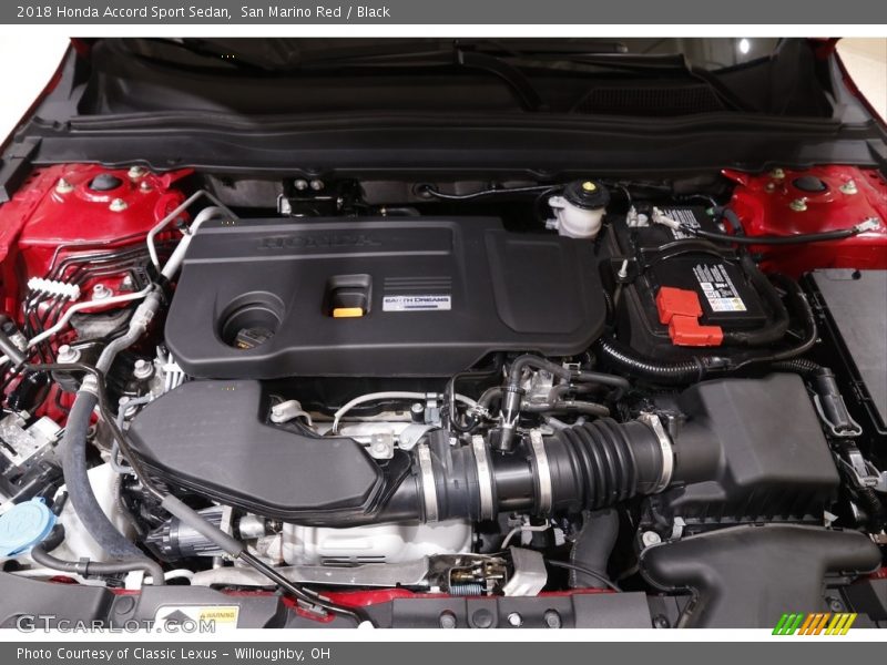 San Marino Red / Black 2018 Honda Accord Sport Sedan