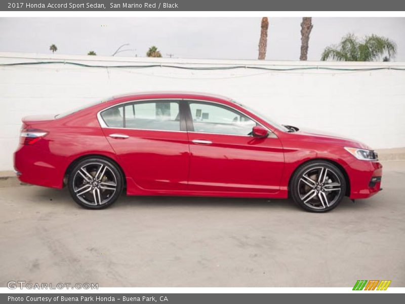 San Marino Red / Black 2017 Honda Accord Sport Sedan