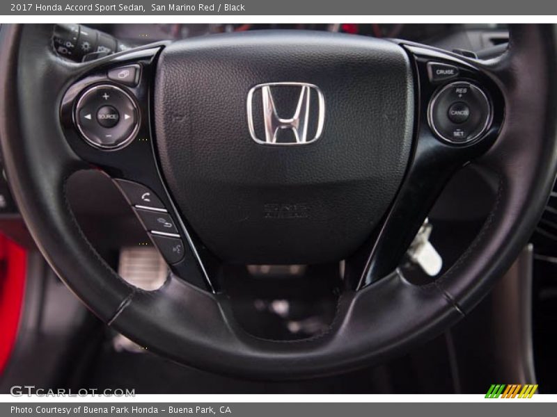 San Marino Red / Black 2017 Honda Accord Sport Sedan