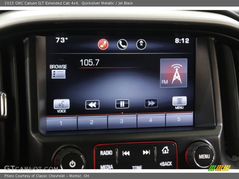 Controls of 2015 Canyon SLT Extended Cab 4x4