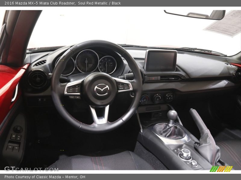 Soul Red Metallic / Black 2016 Mazda MX-5 Miata Club Roadster