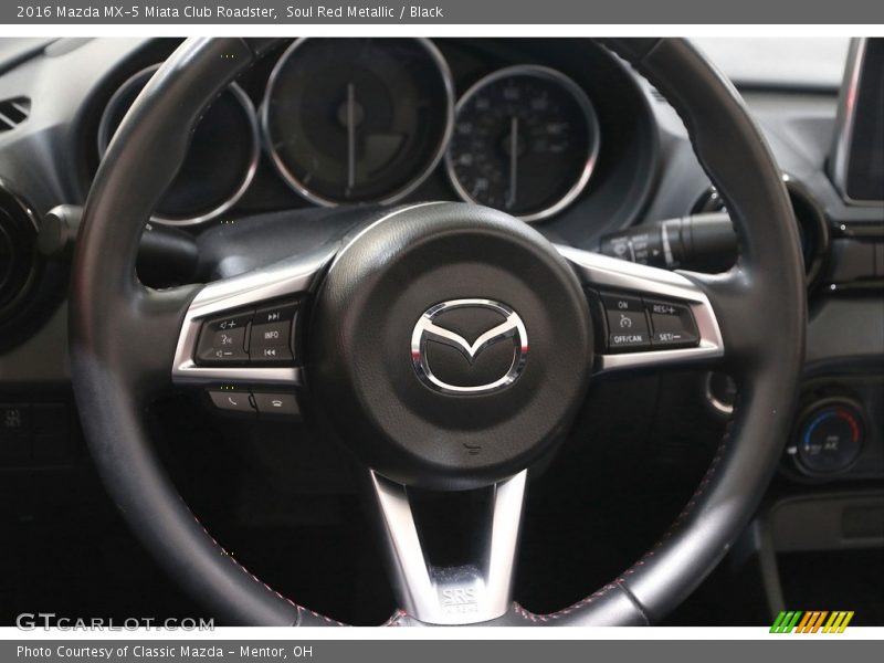 Soul Red Metallic / Black 2016 Mazda MX-5 Miata Club Roadster