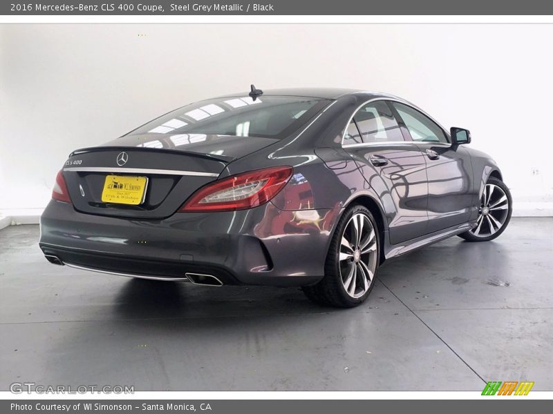 Steel Grey Metallic / Black 2016 Mercedes-Benz CLS 400 Coupe