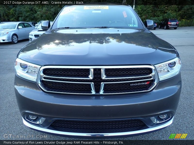 Granite Metallic / Black 2017 Dodge Durango SXT AWD