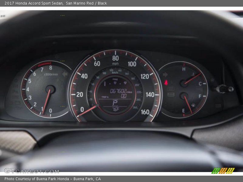 San Marino Red / Black 2017 Honda Accord Sport Sedan