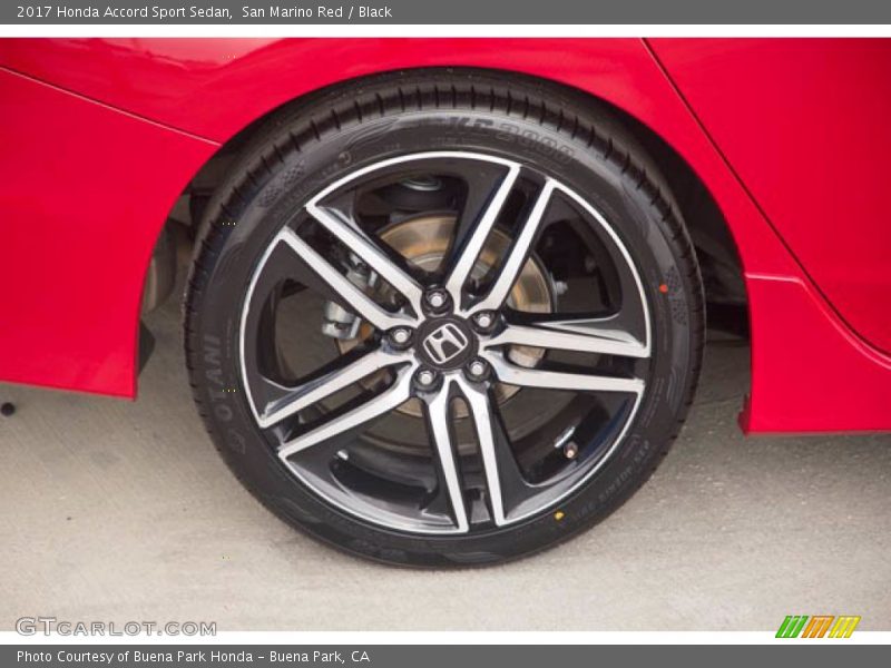 San Marino Red / Black 2017 Honda Accord Sport Sedan