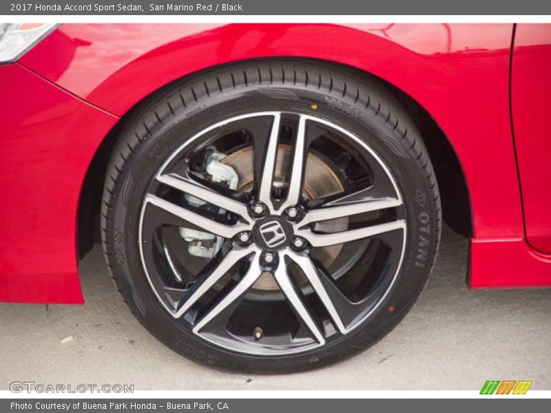 San Marino Red / Black 2017 Honda Accord Sport Sedan