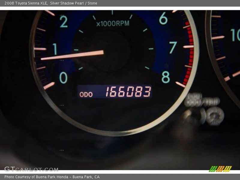 Silver Shadow Pearl / Stone 2008 Toyota Sienna XLE