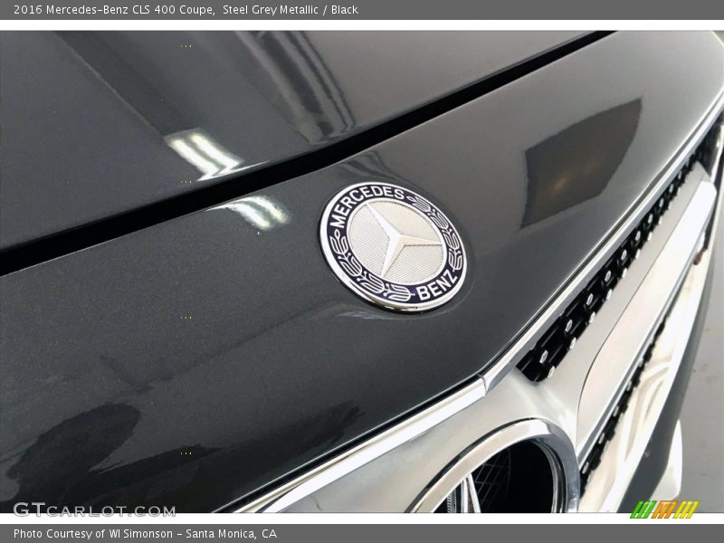 Steel Grey Metallic / Black 2016 Mercedes-Benz CLS 400 Coupe