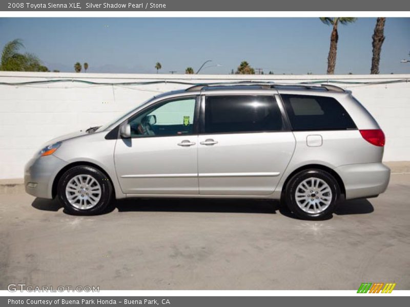 Silver Shadow Pearl / Stone 2008 Toyota Sienna XLE